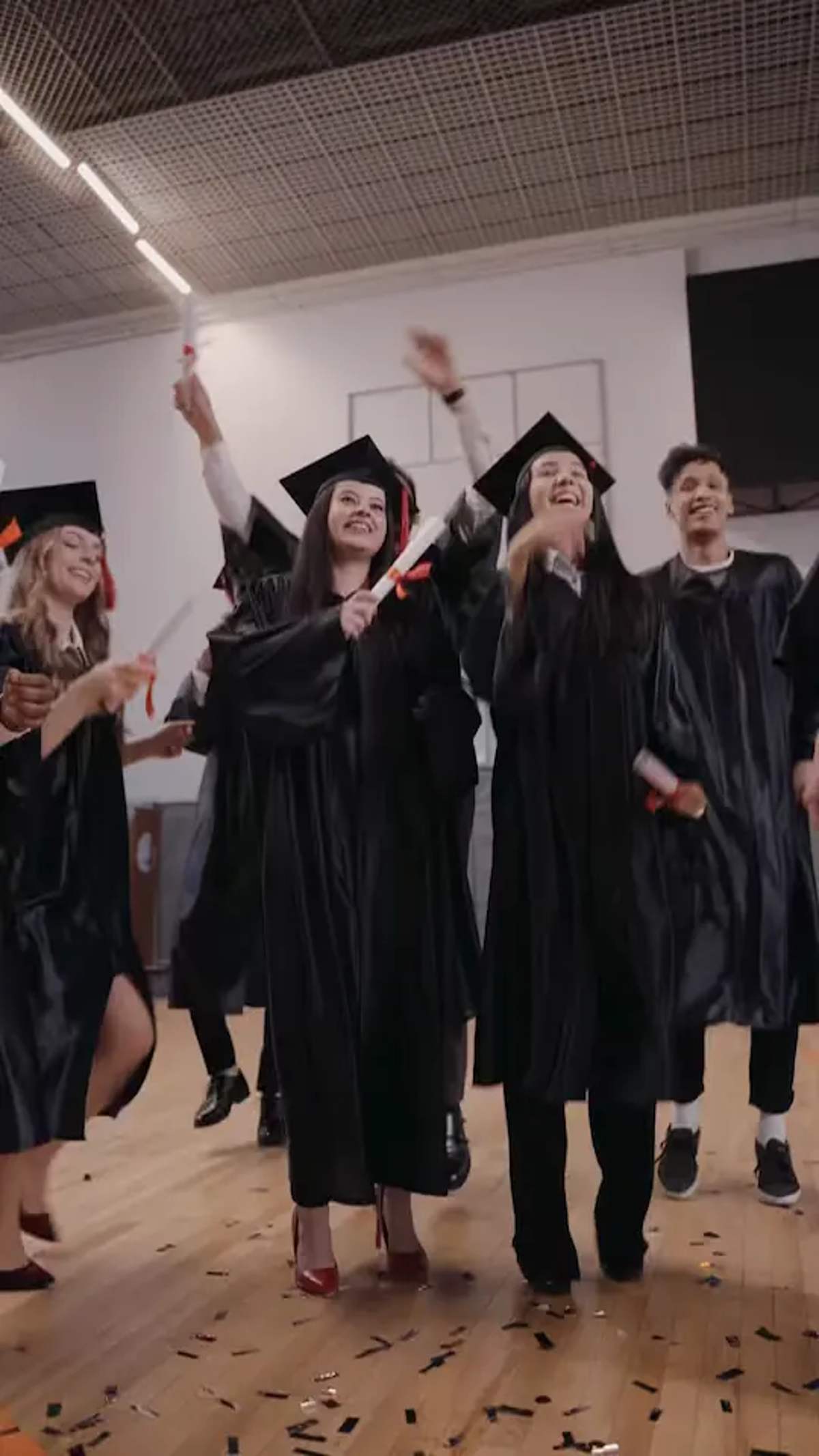 Graduates celebrating